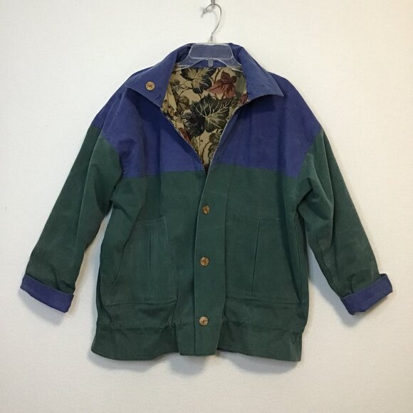 Vintage 90s Berry Ellen Tapestry Denim Reversible Jacket Size XL - Picture 3 of 10